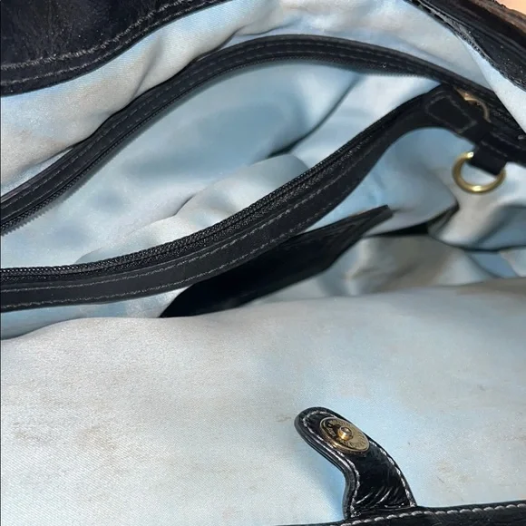 Coach Kisslock Canvas and Patent Leather Black Purse - Picture 5 of 8